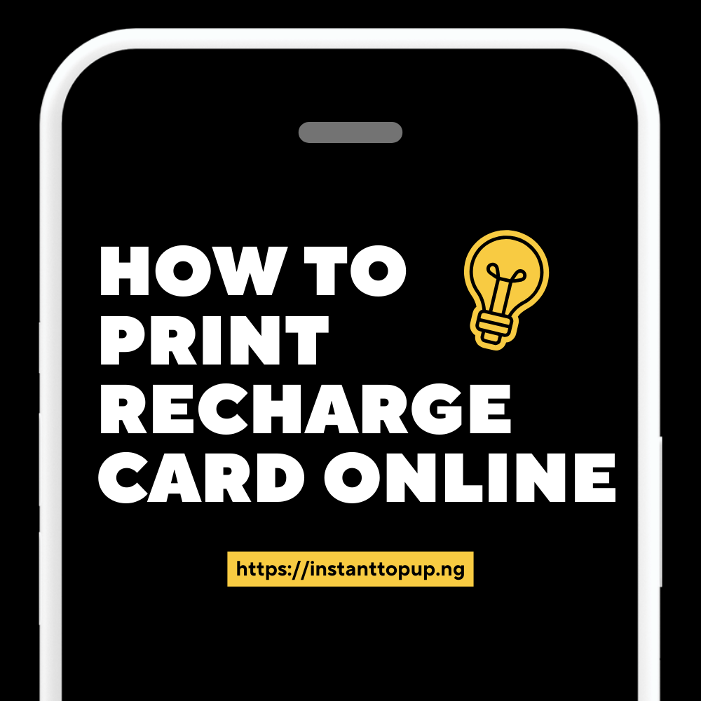 Start And Print Recharge Card Online